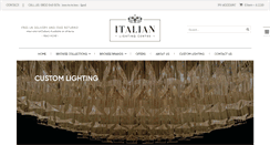 Desktop Screenshot of italian-lighting-centre.co.uk